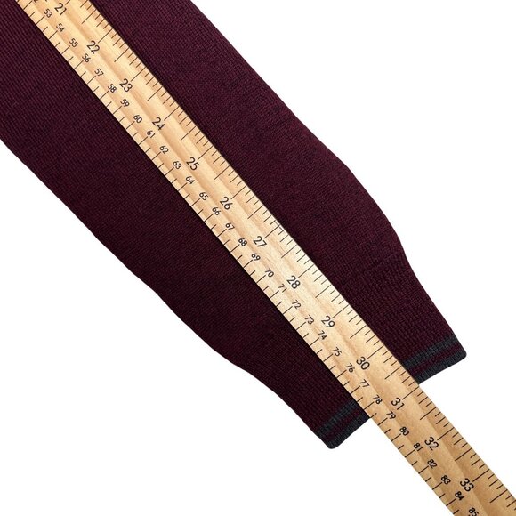 Calvin Klein Extra Fine Merino Wool V Neck Sweater, Size Medium - Picture 11 of 13